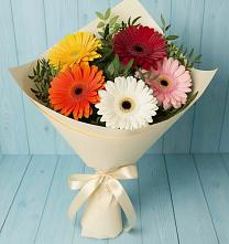 Букет цветов из:  Герберы #REPLACE_PRED# Елани
