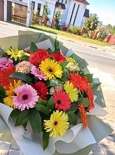 Букет цветов из:  Герберы #REPLACE_PRED# Елани