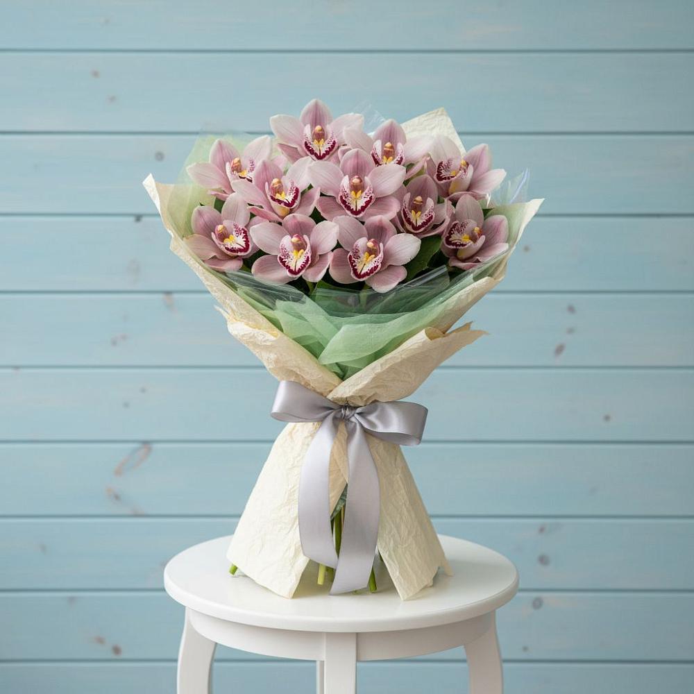 Букет цветов из: Орхидеи и Розы в Елани