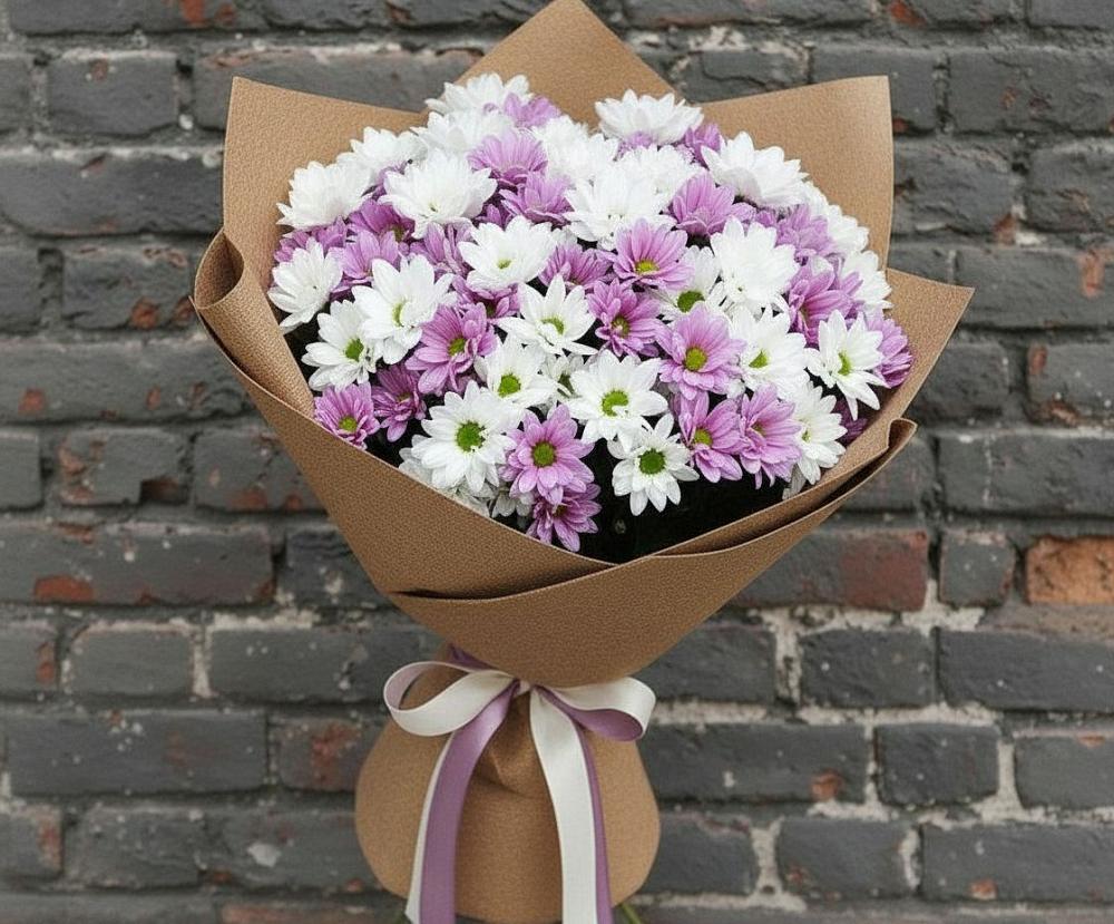 Букет цветов из: Хризантемы в Елани