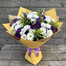 Букет цветов из:  Ирисы, Хризантемы и Ромашки в Елани