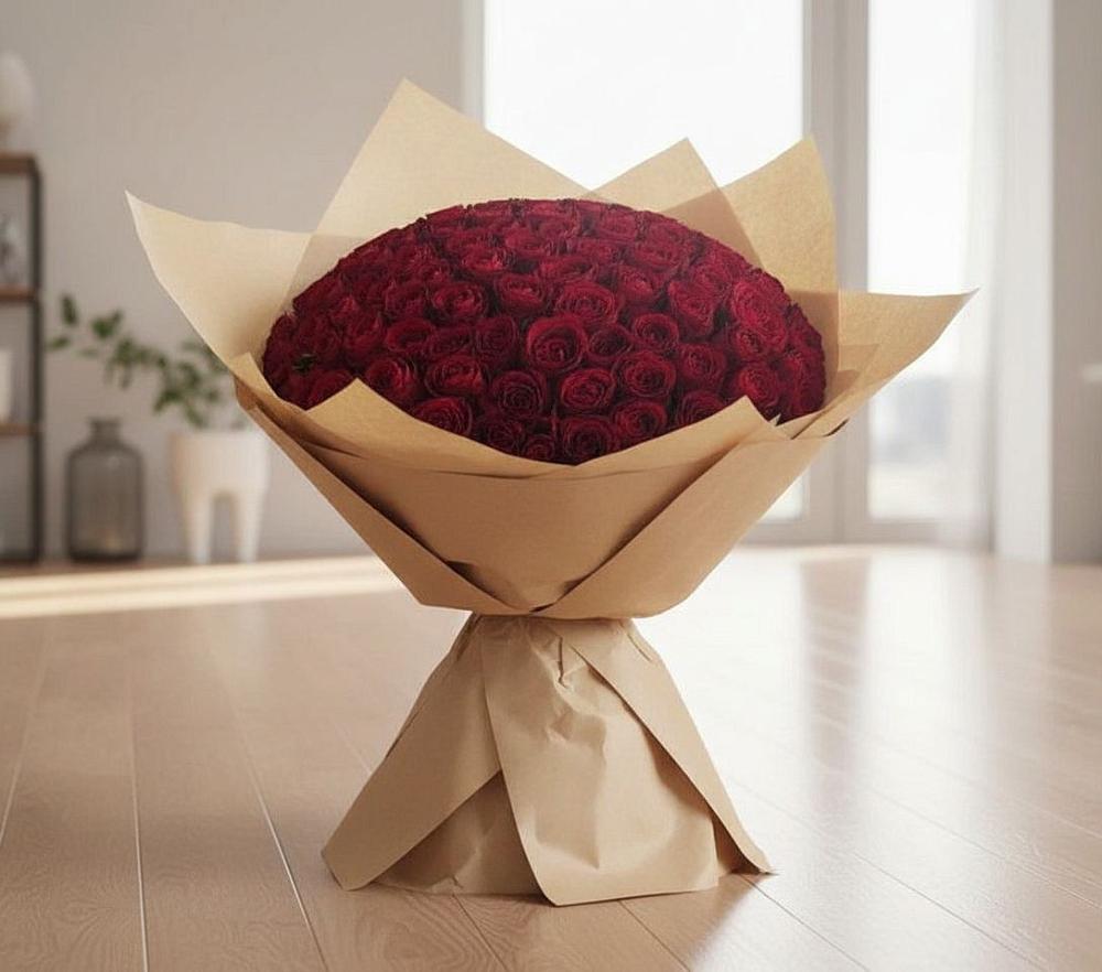 Букет 101 Красная роза в Елани