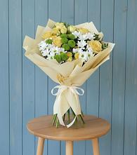 Букет цветов из:  Хризантемы и Розы в Елани