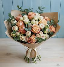 Букет цветов из:  Альстромерии и Розы #REPLACE_PRED# Елани